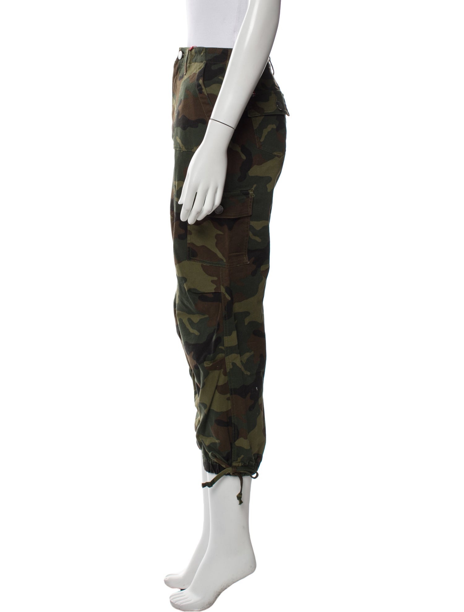 Alice + Olivia Camouflage Print Skinny Leg Pants